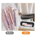 thumbnail image 5 of Soda Candy Small Clear Makeup Bag PU Leather Makeup Brush Bag Portable Transparent Waterproof Cosmetic Organizer Pouch with Zipper for Women Home Travel Office Makeup Storage, 5 of 6