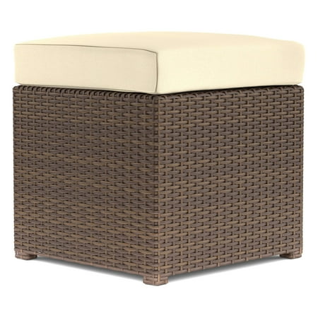 Handy Living Hudson 2 Piece Rattan and Aluminum Outdoor Ottoman Set