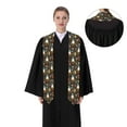 thumbnail image 4 of Fotbe Gnome Insect Frog Printed Class of 2024 Graduation Stole, 4 of 7