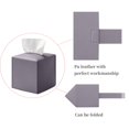 thumbnail image 5 of Minzimin Pu Leather Tissue Box Cover, Rectangular/Square Holder with Bottom Belt - Modern Decorative Organizer for Bathroom, Car, Bedroom, Hotel, Office, 5 of 7