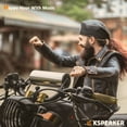 thumbnail image 6 of Motorcycle Speakers Bluetooth Waterproof Radio Audio System Built-in Amplifier, Great for ATV, Scooter Bike,12 Volt Vehicle,3 Inch Metal Mp3 Player, 6 of 6