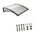 thumbnail image 4 of GROWTH TANK Door Awning Accessories Modern Snow Protection Seamless Connection Design Door Canopy Window Awning for Residential Porch Length by Wall 100cm, 4 of 9