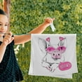thumbnail image 2 of Coolnut Cute Pig Pink Bath Hand Towels 2 PCS, Ultra Soft and Highly Absorbent, Valentines Day Decorative Fingertip Face Towel for Home, Bathroom, Kitchen, 28.3"x14.4", 2 of 4