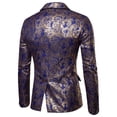 thumbnail image 4 of Traje de hombre Otoño e invierno Ocio Bronceado Floral Slim Suit Coat Pompotops qwe21851, 4 of 4