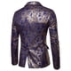 thumbnail image 4 of Traje de hombre Otoño e invierno Ocio Bronceado Floral Slim Suit Coat Pompotops qwe21851, 4 of 4