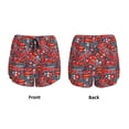 thumbnail image 3 of Balery Fire Sign Pantalones cortos deportivos para mujer con forro y dos bolsillos, elásticos, para entrenamiento, gimnasio, yoga-Small, 3 of 7