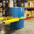 thumbnail image 2 of Yeeoy Drum Grabber 1500 LBS Capacity, Single Fork Mounted Drum Gripper, Hinged Folding Arm Design for 55 Gallon Drums up to 22.4" Diameter for Warehouses Factories Garages, Yellow, 2 of 8
