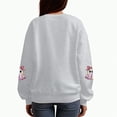 thumbnail image 5 of Towmus Women Halloween Sweatshirts Sequin Ghost Long Sleeve Shirt Oversized Crewneck Fall Pullover Tops, 5 of 6