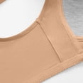 thumbnail image 5 of MEICHEN Front Closure Daisy Bras for Women No Underwire Trendy Breathable Seamless Underwear Solid Cozy Tshirts Bras, 5 of 8
