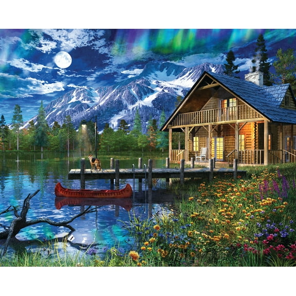 Springbok 1000 Piece Moon Cabin Retreat Jigsaw Puzzle for Adults - Made in USA
