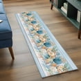 thumbnail image 3 of Runner Rug 2'x6', Blue Beach Coastal Washable Non-Slip Hallway Runner Rugs, Nautical Shell Starfish Coral Summer Bedside Rugs Floor Mats Carpet Runners for Kitchen Bathroom Laundry Room, 3 of 8