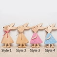 thumbnail image 3 of 3PCS DIY Home Decorations Party Supplies Easter Ornaments Easter Rabbit Cute Bunny Wood Crafts 3PCS STYLE 2, 3 of 8