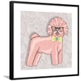 thumbnail image 1 of Hipster Bichon with Glasses and Bowtie Cute Puppy Illustration for Children and Kids Dog Backgrou, Framed Art Print Wall Art by cherry blossom girl Sold by Art.Com, 1 of 5
