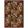 thumbnail image 2 of Blockbuster 10'9" x 13'2" Area Rug In Color Burgundy, 2 of 2