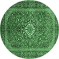 thumbnail image 1 of Ahgly Company Indoor Round Persian Emerald Green Traditional Area Rugs, 7' Round, 1 of 4