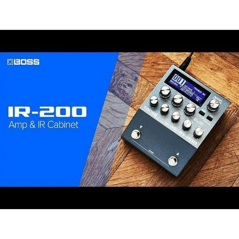 しー BOSS  IR-200 AMP&CABINET PROCESSOR Boss IR-200 Amp & IR Cabinet Guitar Effects Pedal - Walmart.com