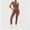 Brown women two piece lounge set a1, variant on Women Two Piece Lounge Set Round Neck Short Sleeve Tshirt Elastic Waist Leggings Matching Outfits Solid Casual Slim Tracksuit Travel Vacation, Pink M