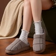 thumbnail image 4 of Slippers for Women Fuzzy On Indoor Cozy Warm Slippers Fluffy Winter House Shoes Plush Slippers Home Footwear Comfortable Slippers Fall Slippers Coffee 42-43, 4 of 9