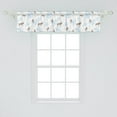 thumbnail image 2 of Ambesonne Christmas Window Valance, Winter Retro Forest, 42" x 12", Brown Blue, 2 of 3