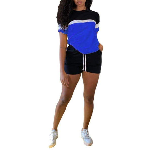 Conjunto de ropa de mujer Lucakuins, camisetas de manga corta de