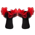 thumbnail image 3 of Ruffle Socks for Girls,Big Ruffle Ankle Socks Baby Kids Cotton Double Lace Turn Sock for Girls Cute Frilly Dress Socks for Dance Daily, 3 of 5
