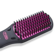 TYMO Ionic Hair Straightener Brush with 16 Temperature Settings, LED Display, Dual Voltage