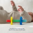 thumbnail image 3 of Teether Itzy Ritzy Teensy Tube, silicona suave, arcoíris, 3 of 7
