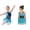 Light Blue, variant on Girls Sleeveless Feather Latin Dance Leotard Dress Sparkly Rhinestones Jazz Cha Cha Ballroom Dancewear Pink 6