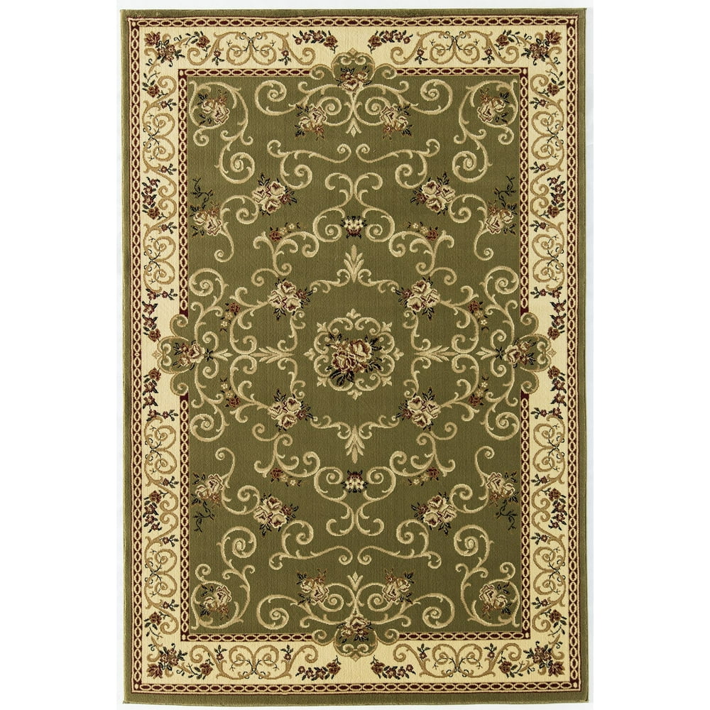 Rugs America New Vision Collection Souvanerie Olive 207OLI Traditional