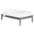 thumbnail image 1 of Atlantic Furniture Concord Lit Simple Plate-Forme avec Planche de Pied Ouverte en Gris, 1 of 4