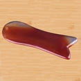 thumbnail image 4 of MERIGLARE Rouleau en Jade Rouge Gua Sha Grattage Massage Visage Outil Facial Forme 03, 4 of 9