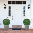 thumbnail image 4 of Gymax 2 PCS 16'' Artificial Boxwood Topiary Balls Sun-protective Round Greenery Bushes, 4 of 10