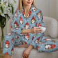 thumbnail image 6 of Sigee Snowflake Christmas gnome for Women’s Pajama Sets Long-Sleeved Pjs Sets for Women 2 piece Sleepwear-X-Large, 6 of 7