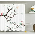 thumbnail image 1 of Ambesonne Love Retro Birds on Branch Art Shower Curtain Set, 1 of 1