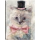 thumbnail image 1 of Cuadro Decorativo - Gatos con sombrero de copa I Jr  Impresión en canvas, estrechado., 1 of 1