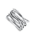 thumbnail image 4 of Wavy Modern Thin Stacking Ring .925 Sterling Silver Band Jewelry Female Male Unisex Size 11, 4 of 4