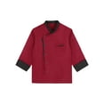 thumbnail image 3 of MSemis Long Sleeves Men Women Chef Coat Jacket Uniform Unisex for Kitchen Restaurant Hotel Burgundy XL, 3 of 5