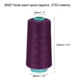 thumbnail image 2 of Uxcell 3000 Yards 40S/2 All-Purpose Polyester Sewing Thread (Plum), 2 of 5