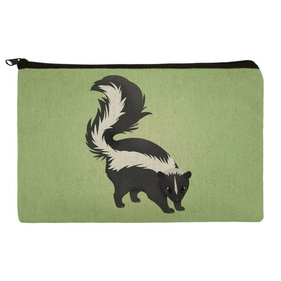 Skunk Posing Makeup Cosmetic Bag Organizer Pouch