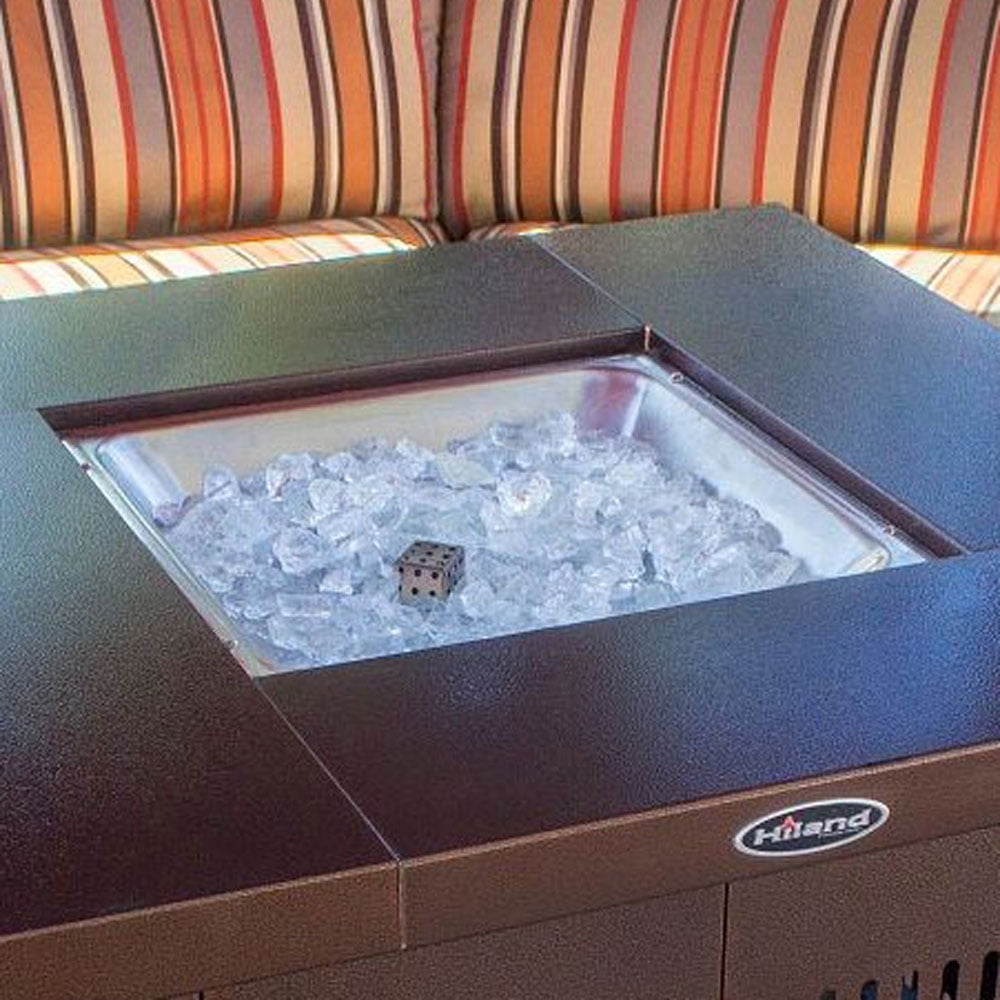 Hiland Fire Pit Hammered Bronze Finish
