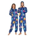 thumbnail image 3 of IAUYY Unisex Adult Onesie Pajamas Ultra-Soft Crystal-Soft Fabric, Halloween Adult Onesie Pajamas Adults,With a Zipper Plus Size Onesie Pajamas, Starry Sky Background, 3 of 7