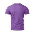thumbnail image 5 of Sewkxo Crewneck Tshirts Men Plain T Shirts Relaxed Fit Basic Tees Soft,Purple 3XL, 5 of 5