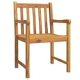 thumbnail image 4 of vidaXL 5 Piece Patio Dining Set Solid Wood Acacia, 4 of 5