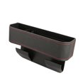 thumbnail image 1 of CARTTOU Car Seat Pockets PU Leather Car Console Side Organizer Filler Catch Storage Box Large Capacity, 1 of 8