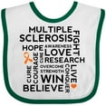 thumbnail image 3 of Inktastic Multiple Sclerosis MS Awareness Walk Boys or Girls Baby Bib, 3 of 4
