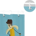 thumbnail image 5 of Coolnut Cute Banana Bath Shower Curtain Liners 60x72in 100% Polyester Waterproof Bath Curtain with Hooks, 5 of 5