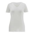 thumbnail image 6 of Athletic Works Women's Active V-Neck T-Shirt with Short Sleeves, 2-Pack, Sizes XS-XXXL, 6 of 11