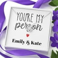 thumbnail image 2 of Emily & Kate You Are My Person Necklace for Women - Meaningful Message Card for girlfriend, sister, mother-daughter, and BFF Birthday Gift, 2 of 8