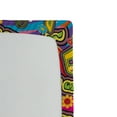 thumbnail image 3 of Ambesonne Hippie Emoji Fitted Sheet, Funk Floral Groove Art, King Size, Magenta Apple Green, 3 of 3