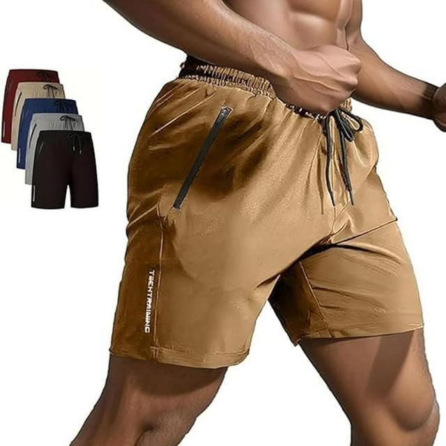 RTSOCKSY Men's Letter Print Drawstring Waist Shorts,Quick Dry Black Gym Shorts Men,Rationalu Shorts